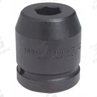 PROTO Impact Socket: 1 in Drive Size, SAE, 2 1/4 in Socket Size, 12-Point, Std, 3 3/16 in Overall Lg (MPN J10036T). Key specifications — attr1215501: PROTO; attr1215515: Black Oxide; attr1215518: 2-1/4 in.
