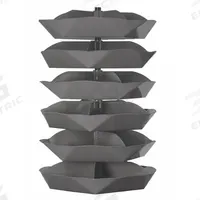 DURHAM MFG Revolving Storage Bin: 69 1/2 in x 44 in, 6 Levels, Scoop Bottom, 5 Bins per Level (MPN 1506-95). Key specifications — Includes: Hardware; Brand: DURHAM MFG.