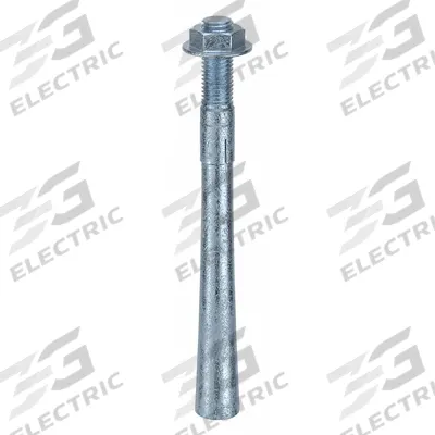 MKT FASTENING Wedge Anchor: 10 in Overall Lg, 3/4 in Dia, 3/4"-10 Thread Size, 4 in Thread Lg - Steel Wedge Anchors