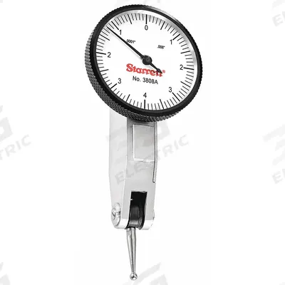 STARRETT Horizontal Dial Test Indicator: 0 in to 0.008 in, Horizontal, Inch - Dial Test Indicators - Horizontal & Tilted-Face Styles
