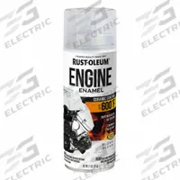 RUST-OLEUM Automotive Engine Enamel: Exterior, Ceramic Coating, Solvent, Acrylic, Metal, Smooth (MPN 363572). Key specifications — Color: Clear; Coverage Area: 2 to 14 sq ft; Compatible Surface Material: Metal; Finish Texture: No Texture; Sheen: Clear; Surface Texture: Smooth; Brand: RUST-OLEUM.