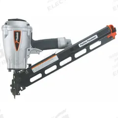PASLODE Air Nail Gun: Metal Connector, 30°, Adhesive, 1/4 in NPT, Sequential, Strip Collation (MPN 500855). Key specifications — attr1320923: PASLODE; attr1320894: Sequential.