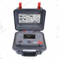 MEGGER Insulation Resistance Tester: 100 kiloohm to 10 gigohm, CAT IV 1000V, IP40/IP65, Digital (MPN S1-568/2). Key specifications — IP Rating: IP65; Test Voltage: 5,000V DC; Brand: MEGGER.
