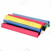 3M Heat Shrink Tubing Kit Refill: 14 Pieces, 3/8 in, 2:1, 6 in, Polyolefin, Single Size, 14 PK (MPN FP301-3/8-6"-ASSORTED-10-14 PC PKS). Key specifications — I.D. Before Shrinking: 3/8 in; Shrink Ratio: 2:1; Length: 6 in; Includes: (2) Yellow; Color: Yellow; Use With Wire Size: 8 AWG to 12 AWG; Shrink Tubing Kit Type: Heat Shrink Tubing Kit; Brand: 3M.