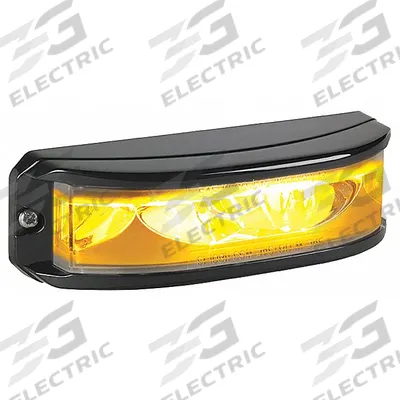 FEDERAL SIGNAL Wide Angle Light: Perimeter Flashing Warning Light, Amber, 1 1/2 in Overall Wd - Vehicle Perimeter Flashing Warning Lights