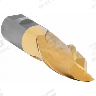 CLEVELAND Square End Mill: High Speed Steel, TiN Coated, 2 Flute, 1/2" Mill Dia - General Purpose High-Speed Steel Square End Mills