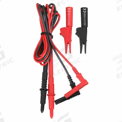 POMONA Test Lead Kit: CAT II 300V/CAT III 1000V, Alligator Clip/Std Probe, 1,000 V Max Volt - Test Lead Kits