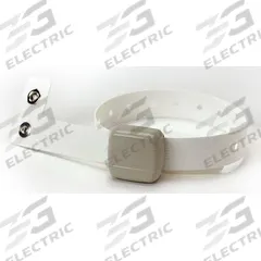 STANLEY ROAMALERT Non-Pulse Tag: 1 1/16 in Overall Lg, 1 3/16 in Overall Wd, Gray, Roam Alert System (MPN 804A2401). Key specifications — Brand: STANLEY ROAMALERT; Color: Gray; Includes: Wrist Tag; Compatible System: Roam Alert System.