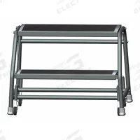BALLYMORE Step Stool: 1.6 ft Overall Ht, 450 lb Load Cap, 2 Steps, Steel, 2.4 ft Standing Ht (MPN 226RSU). Key specifications — attr1051722: Rolling Step Stool; attr1051697: BALLYMORE; attr1051699: (4) Swivel; attr1051702: Gray; attr1051713: Handrails Not Included; attr1051726: Rectangle.