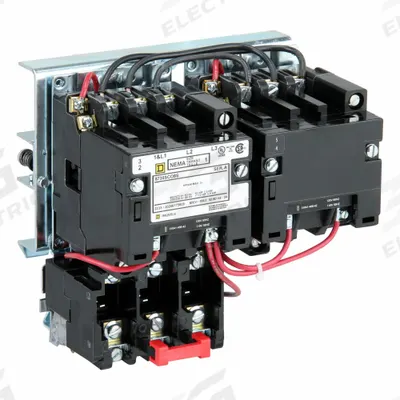 SQUARE D Magnetic Motor Starter: Reversing, 3 Poles, NEMA Size 1, 27 A - Reversing Starters with Thermal Overloads