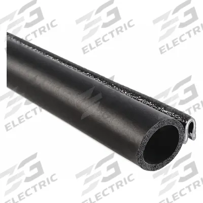 TRIM LOK Trim Seal: Side Bulb, 25 ft Overall Lg, PVC Outer, EPDM Bulb - Round-Bulb Edge Trim Seals