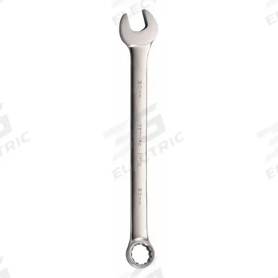WESTWARD Combination Wrench: Alloy Steel, Satin, 30 mm Head Size, 16 1/4 in Overall Lg - Metric 12-Point Combination Wrenches