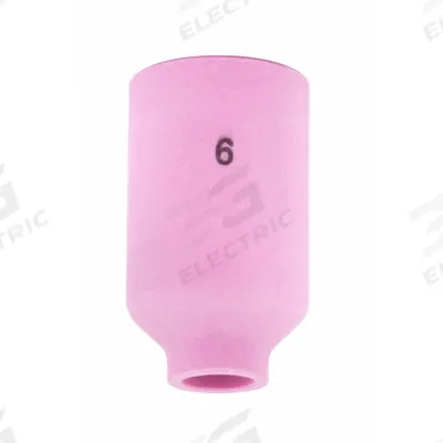 LINCOLN ELECTRIC Nozzle: Alumina, No. 6, Std - Gas Lens Nozzles