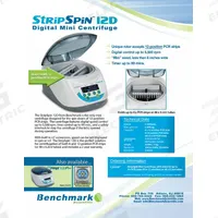 BENCHMARK SCIENTIFIC Mini Centrifuge: C2248, Micro, 48 x 0.2 mL Tubes/4 x 12-Position PCR Strips. Key specifications — Brand: BENCHMARK SCIENTIFIC; Capacity: 4 x 12-Position PCR Strips; Manufacturer Part Number: C2248; Voltage: 100 to 240V; Display Type: Digital; For Use With: PCR Strips; Mounting Type: Mini; Programmable: Yes.