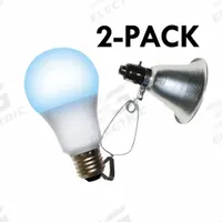 Clamp Lamp Grow Fixture: Bulb Included, For Bulb Type A, 120V AC, LED, 2 ft Max Mounting Ht, 660 W (MPN 602279). Key specifications — Voltage: 120V AC; Plant Growth Application: Seed Starting; Spectrum: Blue; Includes: (2) LED Grow Light Bulbs; Linkable: No; Brand: MIRACLE LED.