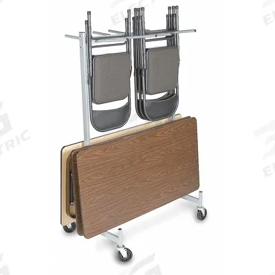 RAYMOND PRODUCTS Chair and Table Cart: 500 lb, 43 1/2 in L x 32 in W x 84 in H, For 20 Chairs - Hanging Racks for Folding Chairs & Rectangular Tables