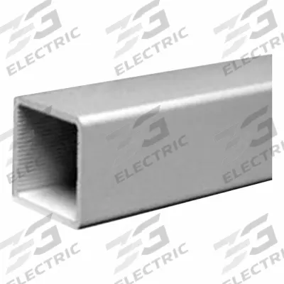 FAZTEK No Track Tube System: 1 in x 1 in, 145 in Lg, Aluminum - Square Profile