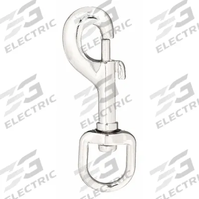 LUCKY LINE PRODUCTS Snap Hook: 1 Snaps, Slide Bolt, Zinc, 3/8 in Opening Size - Slide Bolt Spring Snaps