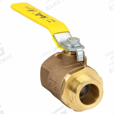 APOLLO Manual Two-Way Ball Valve: 1 1/2 in, Bronze, Straight, FNPT x MNPT, Std Port - Bronze Ball Valves