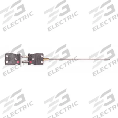 TEMPCO Thermocouple Probe: 32°F to 2,300°F /0°C to 1,260°C, Type K, Rounded Tip - Thermocouples for Gas Applications