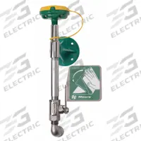 HAWS Plumbed Eyewash: Std, Wall Mnt, Eyes and Face Coverage, No Bowl, Stainless Steel Pipe, Center (MPN 7324). Key specifications — attr474381: Push Plate; attr553359: Center; attr474383: HAWS.