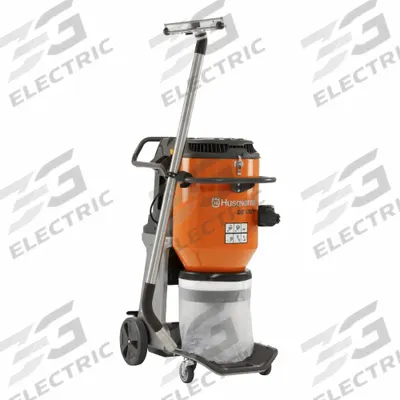 HUSQVARNA Dust Extractor: HEPA, Dry, 224 cfm Air Flow - Corded Dust Extractors with HEPA Filtration