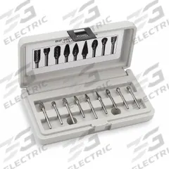 WIDIA Carbide Bur Set: 1/4" Shank, 8 pc (MPN M40594). Key specifications — Trade Number: SD-05; Brand: WIDIA METAL REMOVAL.