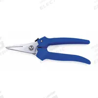 WESTWARD Shears: Right-Hand, 5 3/4 in Overall Lg, Partially Serrated, Stainless Steel, Rounded, Blue (MPN 2UJX9). Key specifications — attr308500: Stainless Steel; attr308502: Blue; attr308505: Right-Hand; attr308522: Vinyl; attr324896: WESTWARD.