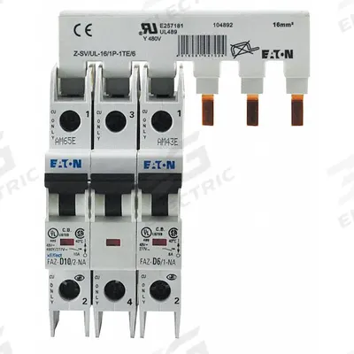 EATON Bus Bar: Bus Bar, 80 A Amps, 3 Poles - Eaton Circuit Breaker Bus Bars