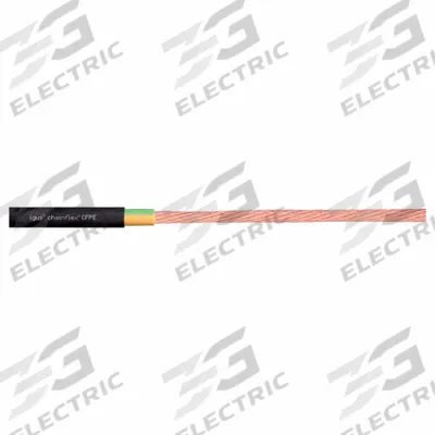 CHAINFLEX Motor Cable: 6 AWG, 1 Conductors, Order by the Foot, TPR Jacket - Continuous Flexing Power Cables