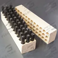 YOUNG BROS. STAMP WORKS Hand Stamp Kit: 0 thru 9 (6 doubles as 9)/Ampersand (&)/A thru Z, Steel (MPN YOU-05361). Key specifications — Material: Steel; Brand: YOUNG BROS. STAMP WORKS; Characters Included: 0 thru 9 (6 doubles as 9).
