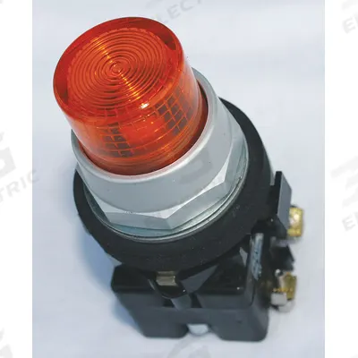 EATON Pilot Light Lens: 30 mm Panel Mounting Hole Dia, Amber, Fresnel - Pilot-Light Lenses