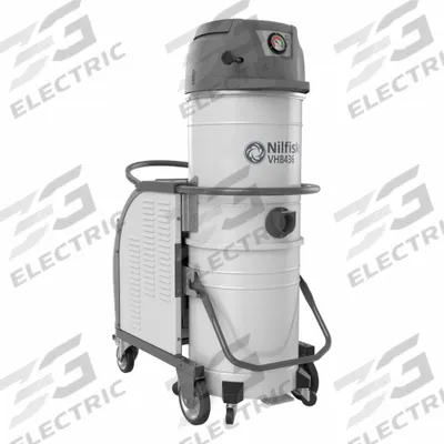 NILFISK Shop Vacuum: Dry, HEPA Rated, 26 gal Tank Size, Steel, 2 in Hose Dia, 223 cfm Air Flow - Cordless Industrial Vacuums