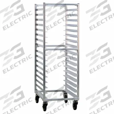 NEW AGE INDUSTRIAL Heavy Duty Sheet Pan Rack: 17 Slots, 3 in Betw Shelves, 20 3/8 in Wd - Standard-Duty End-Loading Sheet Pan Racks
