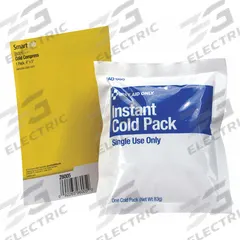 FIRST AID ONLY Cold Pack: 4 in Temp Pack Lg, 5 in Temp Pack Wd, Z6005. Key specifications — Product Type: Cold Pack; Reusable: Disposable; Standards: ANSI/ISEA Z308.1-2015; Temperature Pack Color: White; Temperature Pack Material: Plastic; Brand: FIRST AID ONLY; Manufacturer Part Number: Z6005; Unitized: Bulk.