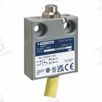 TELEMECANIQUE SENSORS Limit Switch: Plunger Actuator, Metallic, Plunger, 80 ozf Op Force - Max, Zinc (MPN 9007MS01S0100). Key specifications — Manufacturer Part Number: 9007MS01S0100; Brand: TELEMECANIQUE SENSORS; Electrical Connection: Pre-Wired Cable; Series: 9007MS; Body Material Type: Metallic; Actuator Type: Plunger.