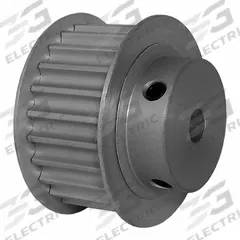 DAYTON Timing Pulley: Modified Curvilinear, Fixed, For GT Timing Belt Section, For 15 mm Belt Wd (MPN 24-5P15M6FA10). Key specifications — Brand: DAYTON; Finish: Clear Anodized; For Belt Series: Powerhouse®.
