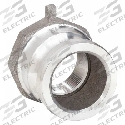 DIXON VALVE & COUPLING Cam and Groove Adapter: 2 in Coupling Size, 1 1/2 in Hose Fitting Size - Type A Aluminum Cam & Groove Fittings