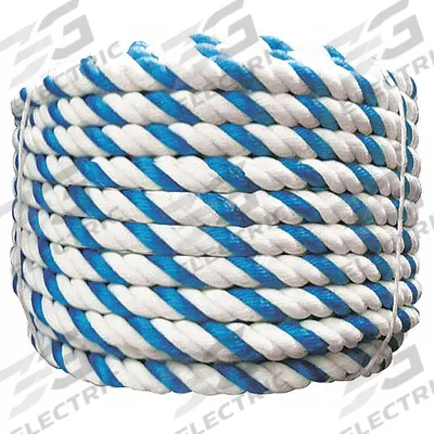 JED POOL TOOLS Rope: Blue/White, Plastic - Pool Ropes