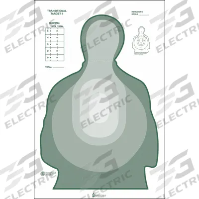 ACTION TARGET Shooting Range Targets: Paper, Silhouette Target, 3 1/3 ft Ht, 25 in Wd - Silhouette Targets