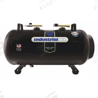 INDUSTRIAL AIR Air Tank: 20 gal Tank Capacity, 175 psi Max Op Pressure, Horizontal, 34 in Overall Lg (MPN IT20ASME). Key specifications — attr51589: ASME; attr51576: INDUSTRIAL AIR.