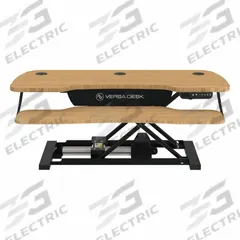 VERSADESK Standing Desk Converter: Electronic, Bamboo, Wood, 40 in Overall Wd, 24 in Overall Dp (MPN VDPPE4024-BNB). Key specifications — Desktop Material: Wood; Brand: VERSADESK; Desktop Color: Bamboo.