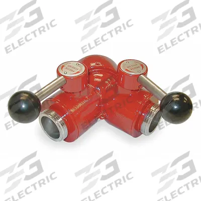MOON AMERICAN Fire Hose Ball Valve: NH x NPSH, Aluminum, Wye Valve Body, Female x Male - Fire Hydrant & Standpipe Ball Valve Adapters