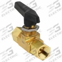 PARKER Manual Two-Way Ball Valve: 1/2 in, Brass, Straight, FNPT x FNPT, Std Port Ball Port, Lever (MPN 8F-B8LJ2-BP). Key specifications — attr1015731: PARKER; attr1024820: Lever.