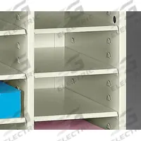 TENNSCO Supplemental Shelves: Putty, 14 1/8 in Overall Dp, 9 1/4 in Overall Wd, Steel, 5075PY (MPN 5005PY). Key specifications — attr986455: Putty; attr986477: Steel; attr986454: TENNSCO; attr986462: 5075PY; attr986487: Supplemental Shelves.