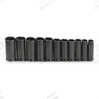 PROTO Impact Socket Set: 1/2 in Drive Size, Small Set (0-50 pieces) Set Size, 11 Pieces, Black Oxide (MPN J74112). Key specifications — attr1204251: PROTO; attr1215453: 1/2 in; attr1215454: 1/2 in to 1-1/8 in.
