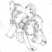 SANDPIPER Air Operated Double Diaphragm Pump: Aluminum Body, 4 in, Flange Connection, 303 gpm (MPN SPB40FAAN0SS006AR1). Key specifications — Brand: SANDPIPER; Seat Material: SS; Check Valve Material: SS.