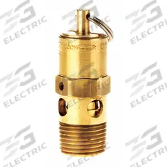 CONRADER Safety Valve: Hard Seat, 3/8 in (M)NPT Inlet (In.), 3/8 in (F)NPT Outlet (In.), Brass (MPN SRH250-38-250 SST). Key specifications — attr291993: Hard Seat; attr291998: Brass; attr292007: Stainless Steel; attr292009: Brass; attr294753: CONRADER.