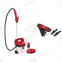 MILWAUKEE Sprayer Kit: 1 gal Tank, Poly Tank, 17 ft Max Spray Distance, 80 psi, Adj Nozzle, 10-20 ft (MPN 2528-21G1, 49-16-2764). Key specifications — Brand: MILWAUKEE; Chemical Compatibility: Fertilizer; Tank Material: Poly.