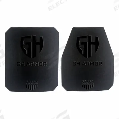 GH ARMOR SYSTEMS Body Armor Plate: NIJ 0101.06 Level 4, 6 in x 6 in, 29/32 in Thick - Hard Armor Plates